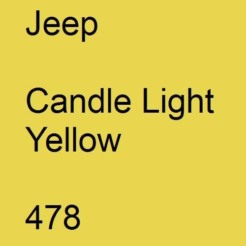 Jeep, Candle Light Yellow, 478.